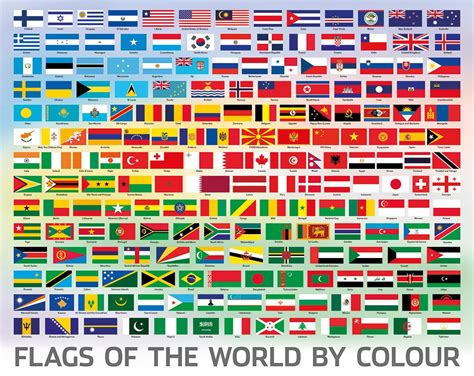 Flags of the World by Colour 500pc Jigsaw Puzzle - 500 Piece Jigsaw ...