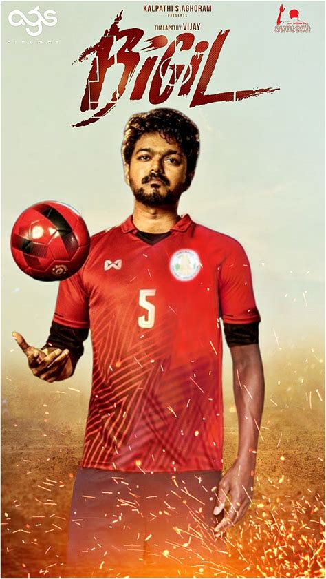 Bigil thalapathy fan made Poster Actor Picture, Actor Photo, Famous ...