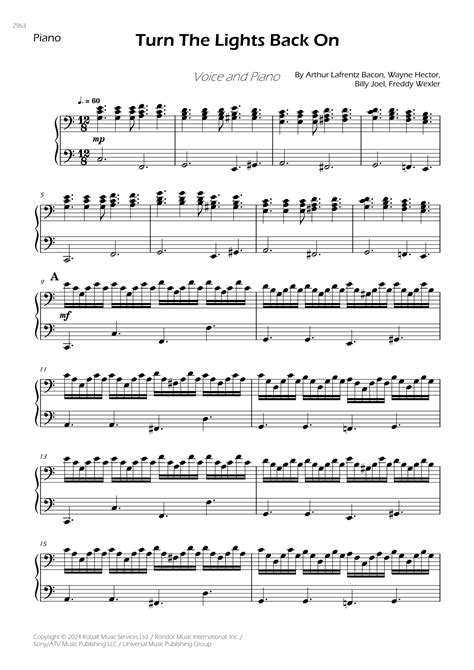 Turn The Lights Back On (arr. César Madeira) Sheet Music | Billy Joel | Piano Solo