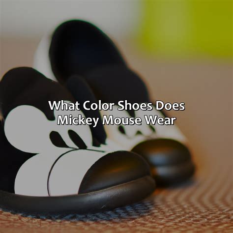 What Color Shoes Does Mickey Mouse Wear? - colorscombo.com