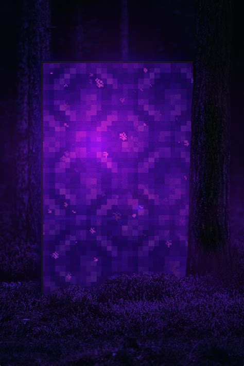 Nether portal in forest : r/Minecraft