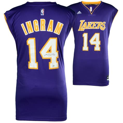 Fanatics Authentic Brandon Ingram Los Angeles Lakers Autographed Purple Adidas Replica Jersey