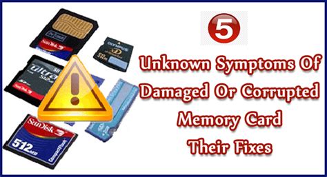 5 Unknown Symptoms Of Damaged Or Corrupted Memory Card & Their Fixes