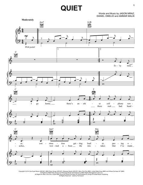 Quiet | Sheet Music Direct