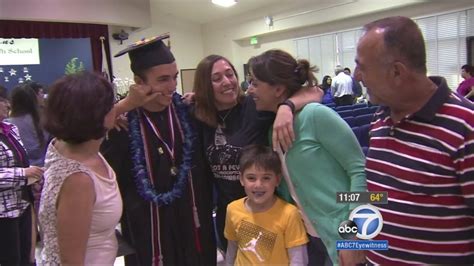 Northridge Academy High School holds 2nd graduation for locked out families - ABC7 Los Angeles