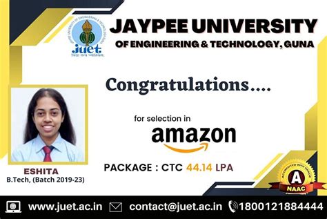 Jaypee University of Engineering and Technology on LinkedIn: #amazon #juetconnections # ...