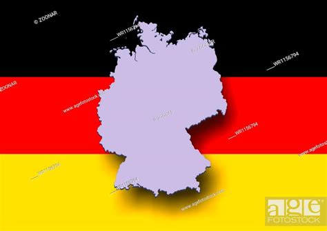 map of germany with national colors, Stock Photo, Picture And Royalty ...