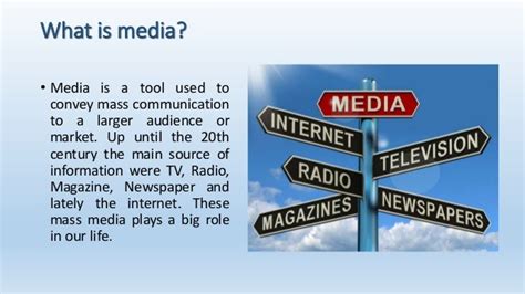 The impact of mass media on daily life