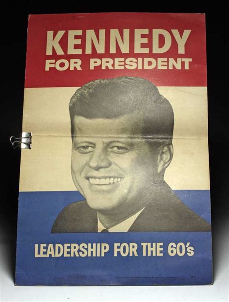 Original 1960 JFK Presidential Campaign Poster