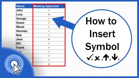 How to Insert a Symbol in Excel