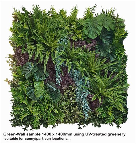 Artificial Plant Walls - Living Walls- deluxe UV 120 x 120cm