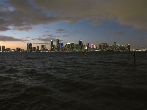 Miami Beach Night Skyline on Behance