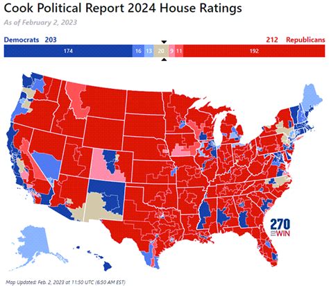 Initial 2024 Cook Political Report House Ratings - 270toWin