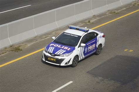 Indonesian Police Car (Toyota Vios) Editorial Image - Image of street ...