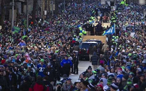 Seattle, WA - Seattle Erupts During Seahawks Super Bowl Parade