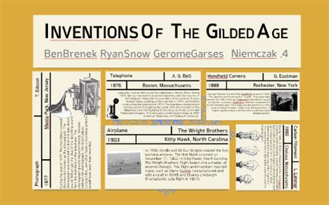 Inventions of the Gilded Age by Gerome G on Prezi