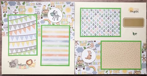 Baby Safari Scrapbook Album Safari Baby Shower Gift Baby - Etsy