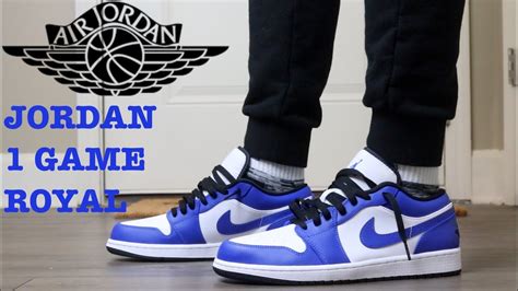 REVIEW AND ON FEET OF THE AIR JORDAN 1 LOW “GAME ROYAL” - YouTube