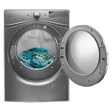 Whirlpool Ventless Heat Pump 7.4-cu ft Stackable Ventless Electric Dryer (Chrome Shadow) ENERGY ...