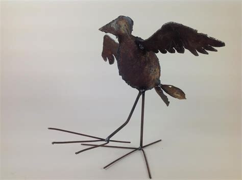 Custom Made Metal Bird Sculpture by Matthew Weinberger Metalsmith | CustomMade.com