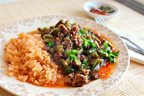 Nopales with ground beef in a piquin sauce - Traditional Homestyle Mexican Food Recipes | Mexico ...