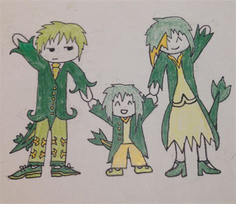 Snivy evolution line gijinka by ShadowCharmeloen on DeviantArt