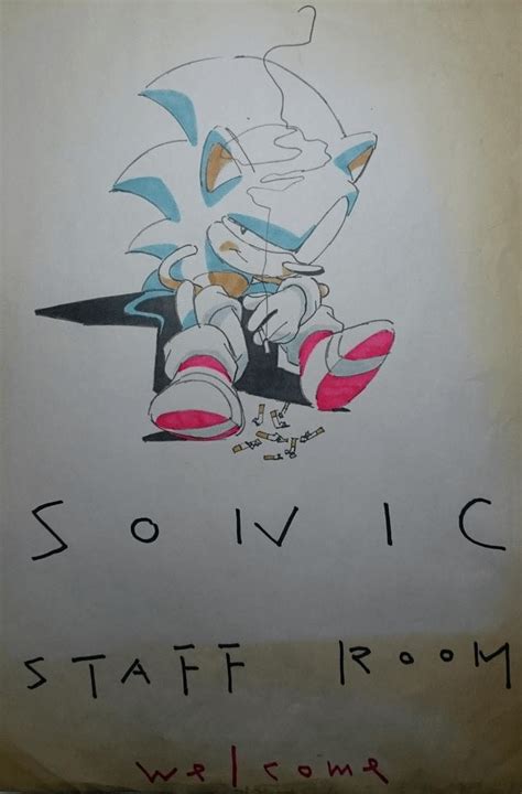 Official art of sonic smoking : r/SonicTheHedgehog