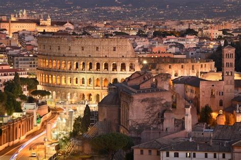 Premium Photo | Rome italy view towards the colosseum