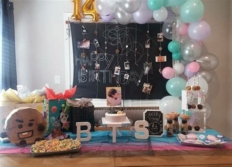 BTS birthday theme | Bts birthdays, Diy birthday decorations, Birthday