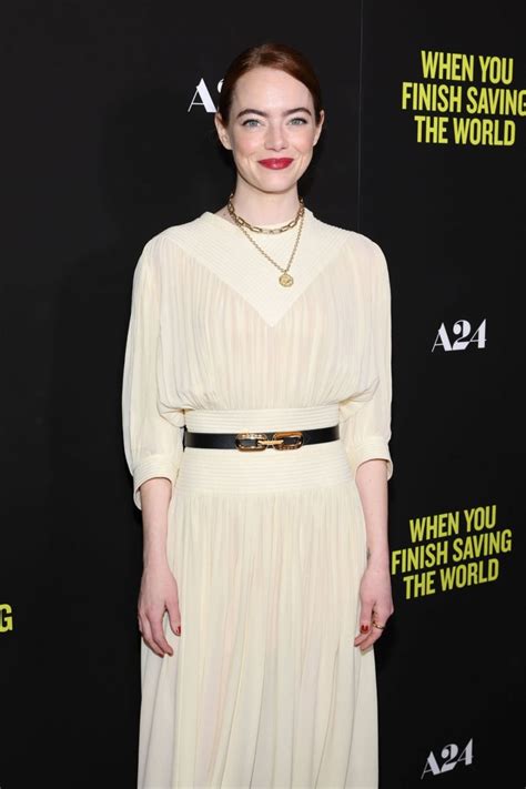 Emma Stone - "When You Finish Saving the World" Screening in New York ...