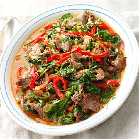 Spicy Beef & Pepper Stir-Fry Recipe | Taste of Home