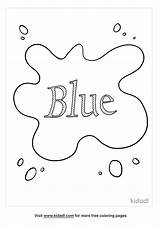 Blue Coloring Page sketch template