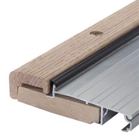 M-D 36-in x 1.125-in Aluminum/Wood Door Threshold (Install with Screws ...