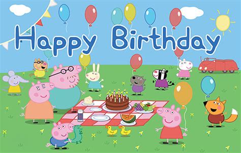 Peppa Pig Personalizar Cumpleaños Banner | Etsy