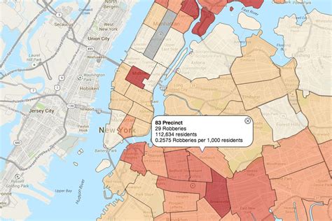 New York Police Department unveils interactive map of major crimes ...