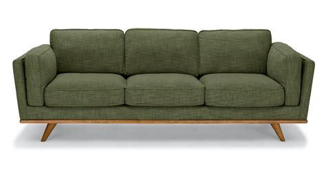 Timber Olio Green Sofa | Green sofa, Mid century modern sofa, Modern sofa couch