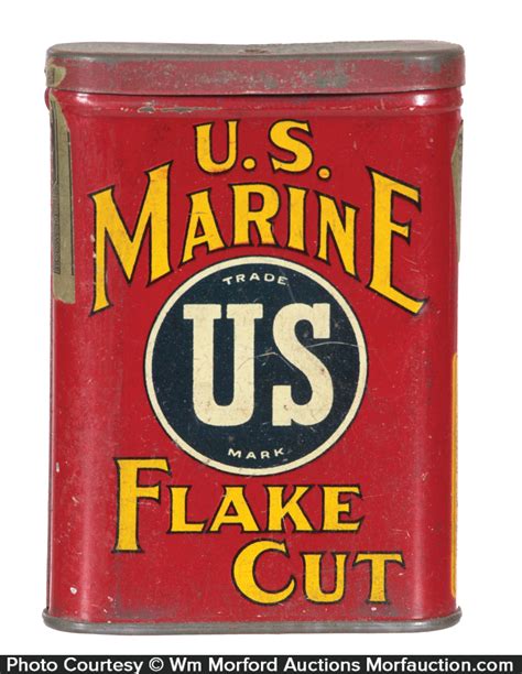 Antique Advertising | U.S. Marine Tobacco Tin • Antique Advertising