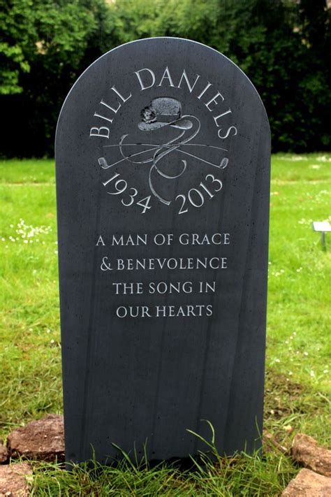 Headstones for graves- unique slate headstone with lettering in a circle. | Headstones, Grave ...