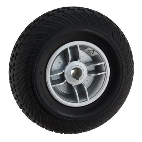 Pride EliteTraveller 4+ Black Tyre Silver Rim (Rear) - Pride Elite Traveller 4+ Wheels, Pride ...