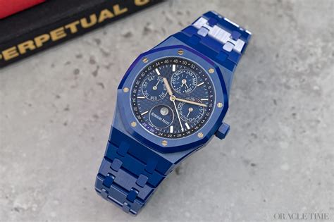 Audemars Piguet Royal Oak Perpetual Calendar Blue Ceramic Watch Review