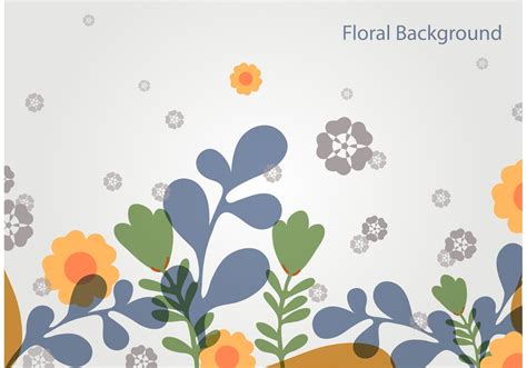 Simple Floral Vector Landscape - Download Free Vector Art, Stock Graphics & Images