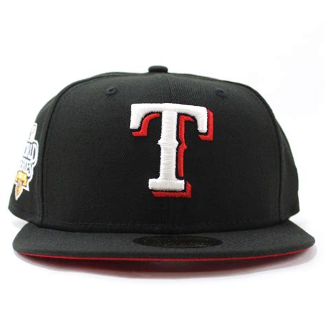 Texas Rangers 2010 World Series New Era 59Fifty Fitted Hat (Black Red ...