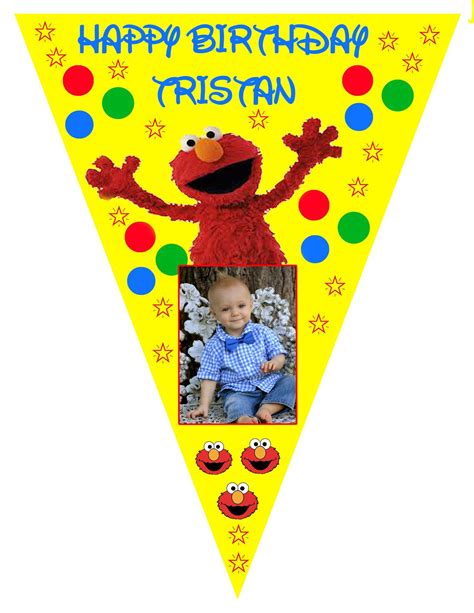 Elmo Birthday Banner | Elmo birthday, Sesame street birthday party ...