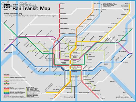 Cincinnati Subway Map - TravelsFinders.Com