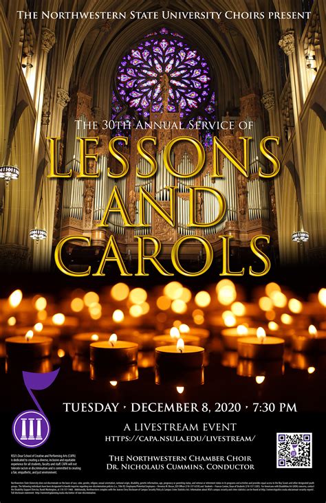 NSU Chamber Choir to present "Lessons and Carols" Dec. 8 - Northwestern State University