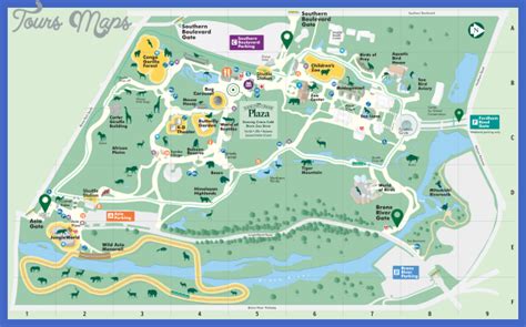 New York zoo map - ToursMaps.com