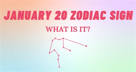 January 20 Zodiac Sign Explained | So Syncd