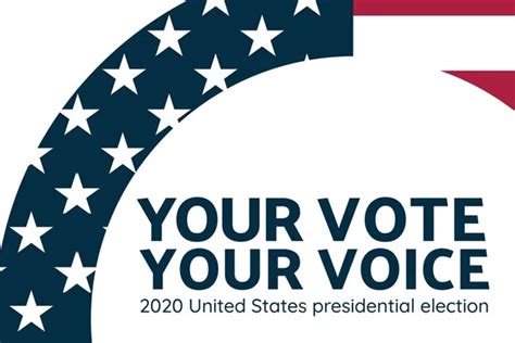 The 2020 United States Presidential Election concept. Template for background, banner, card ...