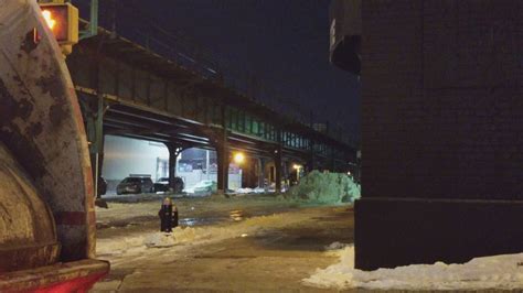 DSNY Doing Late Night Snow Removal Operations In The Bronx, NY - YouTube