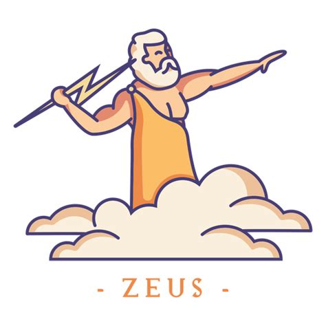 Zeus Greek God Character PNG & SVG Design For T-Shirts